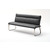 MCA furniture RABEA Bank, grau, 180 x 98 x 70 cm