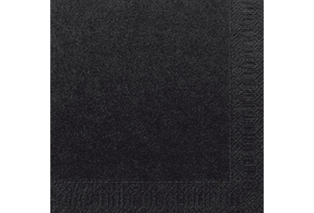 Duni Servietten 3lagig Tissue Uni schwarz, 33 x 33 cm, 20 Stück