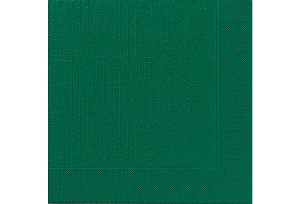 Duni Dinner-Servietten 4lagig Tissue geprägt Uni dunkelgrün, 40 x 40 cm, 50 Stück