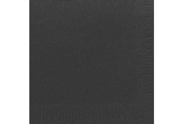 Duni Dinner-Servietten 3lagig Tissue Uni schwarz, 40 x 40 cm, 250 Stck