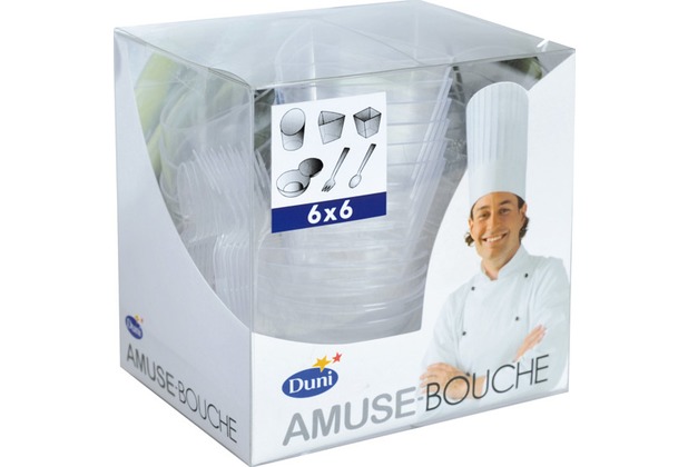 Duni Amuse Bouche - Combi Pack transparent, 36 Stück