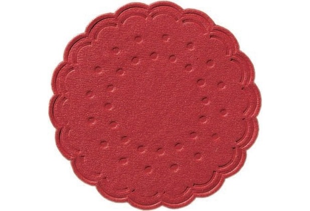 Duni Untersetzer 8lagig Tissue Uni rot, ø 7,5 cm, 250 Stück