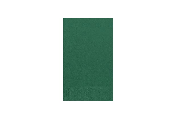 Duni Dinner-Servietten 2lagig Tissue Uni jägergrün, 40 x 40 cm, 250 Stück