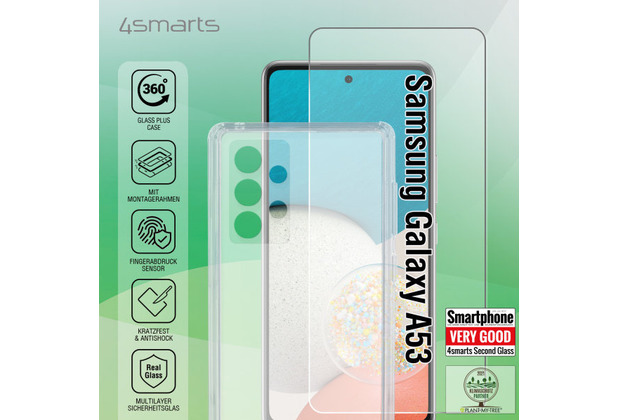4smarts 360 Starter Set mit X-Pro Clear Glas, Montagerahmen Samsung Galaxy A53