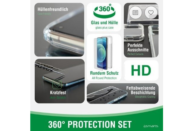 4smarts 360 Starter Set X-Pro Clear Glas fr Samsung S21 FE