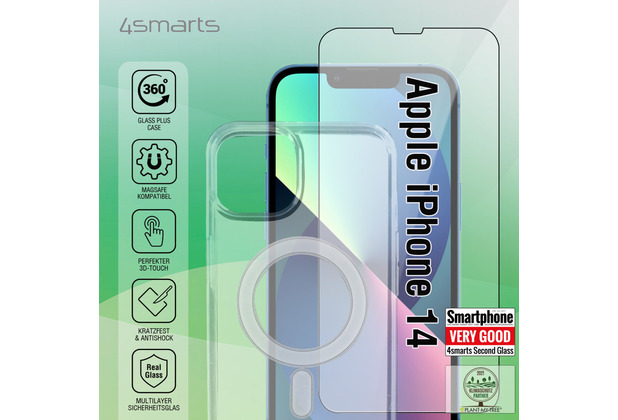 4smarts 360 Starter X-Pro Full Cover Glas,Montager.+UltiMag Hlle fr iPhone 14