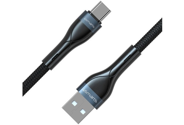 4smarts USB-C auf USB-C Kabel PremiumCord 60W 1m schwarz