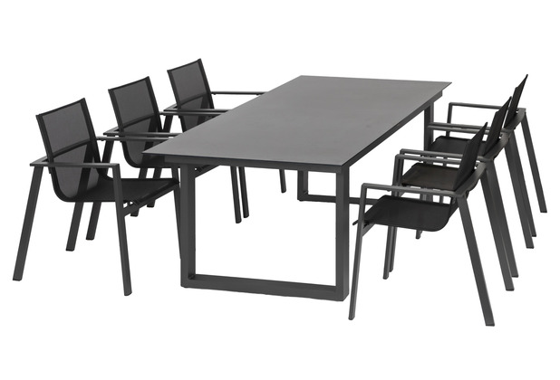 acamp Sitz-Gruppe Hollywood: 1x Tisch, 6x Sessel ( 6x56741 1x56743 )