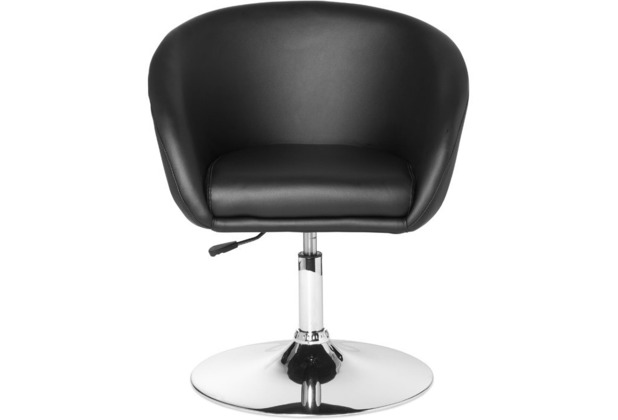 Amstyle Lift Design Drehsessel Sessel Leder Optik schwarz