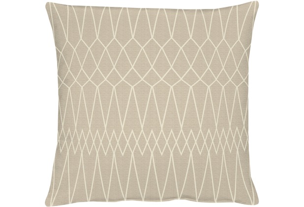 APELT Loft Style Kissen beige 45x45 Linien-Muster