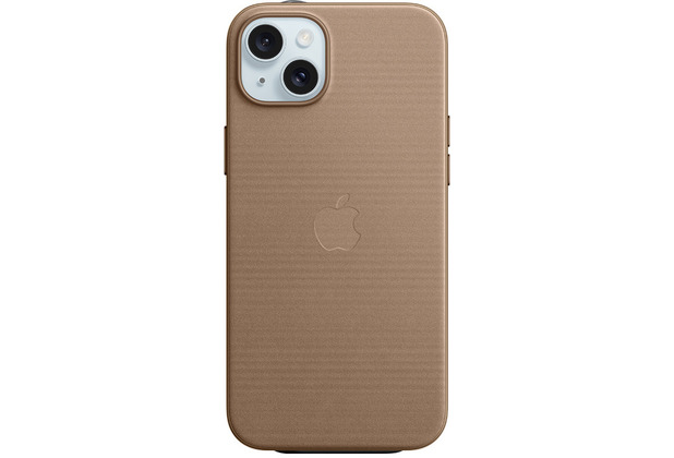 Apple Feingewebe Case iPhone 15 Plus mit MagSafe (taupe)