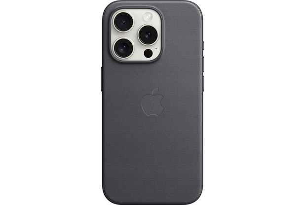 Apple Feingewebe Case iPhone 15 Pro mit MagSafe (schwarz)