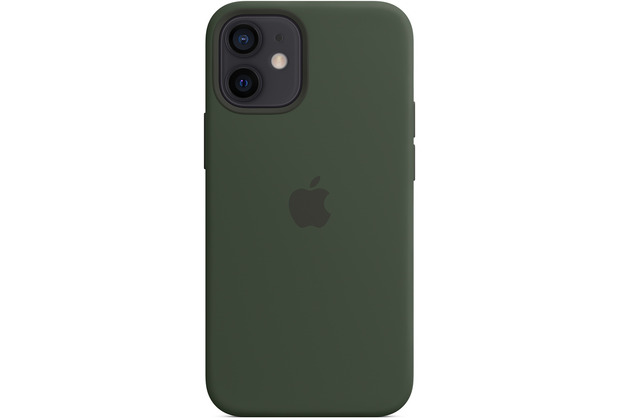 Apple Silikon Case iPhone 12 mini mit MagSafe (zyperngrün)