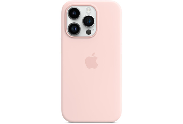 Apple Silikon Case iPhone 14 Pro mit MagSafe kalkrosa