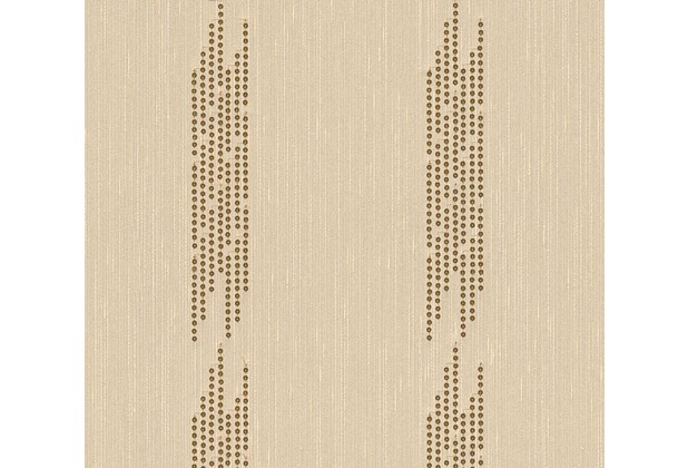 Architects Paper besticktes Designpanel AP Wall Fashion Textiltapete creme metallic 306071 3,20 m x 0,53 m