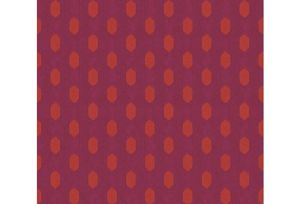 Architects Paper Vliestapete Absolutely Chic Tapete geometrisch grafisch rot orange lila 369731 10,05 m x 0,53 m