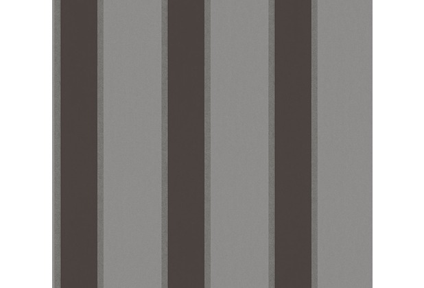 Architects Paper Vliestapete Alpha Tapete gestreift grau metallic schwarz 333294 10,05 m x 0,53 m