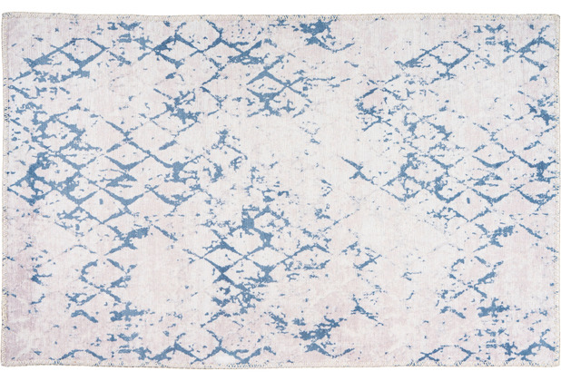 Arte Espina Teppich Peron 400 Wei / Blau 160cm x 230cm