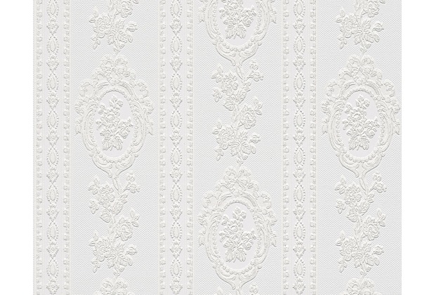 AS Création barocke Mustertapete Belle Epoque Strukturprofiltapete weiß 186140 10,05 m x 0,53 m