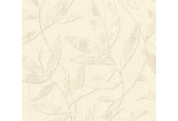 AS Création florale Mustertapete Siena Tapete grau metallic weiß 328807 10,05 m x 0,53 m