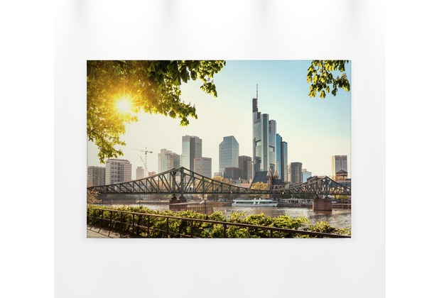 AS Création Leinwandbild Frankfurt City 90 cm x 60 cm