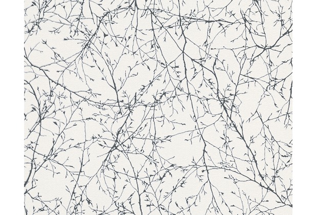 AS Création Mustertapete Elegance 3, Vliestapete, schwarz, weiß 305073 10,05 m x 0,53 m