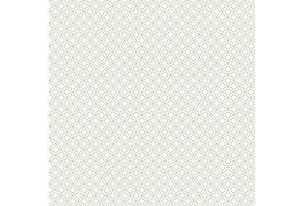 AS Création Mustertapete im skandinavischen Stil Björn Vliestapete metallic weiß 351173 10,05 m x 0,53 m