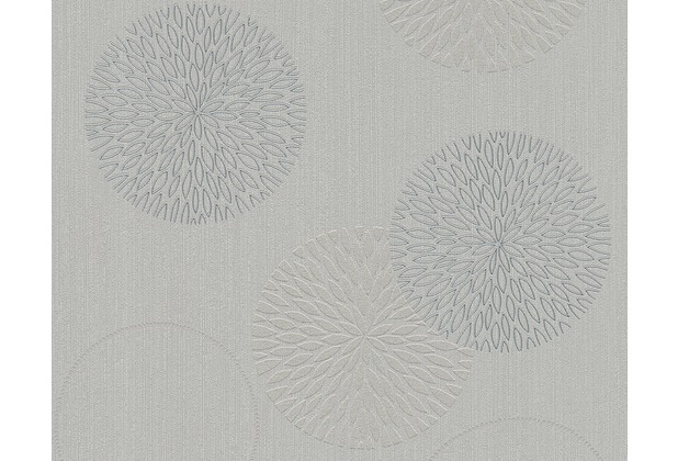 AS Création Mustertapete mit Glitter Spot 3 Vliestapete grau 937921 10,05 m x 0,53 m