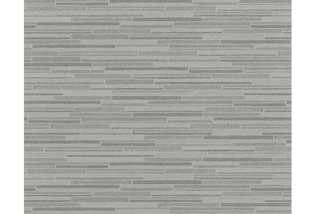 AS Création Mustertapete Wood`n Stone, Tapete, Steinoptik, grau, schwarz 709714 10,05 m x 0,53 m