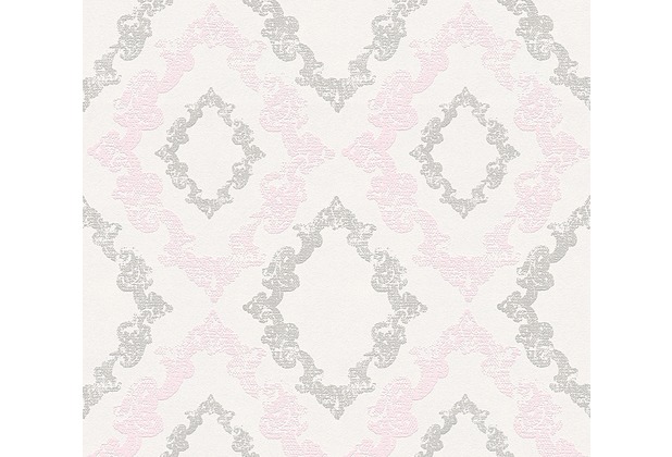 AS Création neobarocke Mustertapete Memory 3 Vliestapete creme metallic rosa 329892 10,05 m x 0,53 m