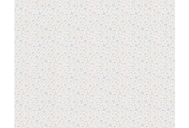 AS Création Shabby Chic Mustertapete Liberté, Tapete, blau, rosa, weiß 305252 10,05 m x 0,53 m