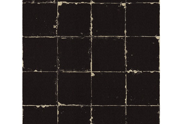 AS Création Vliestapete Authentic Walls 2 Tapete in Vintage Optik beige schwarz 366641 10,05 m x 0,53 m