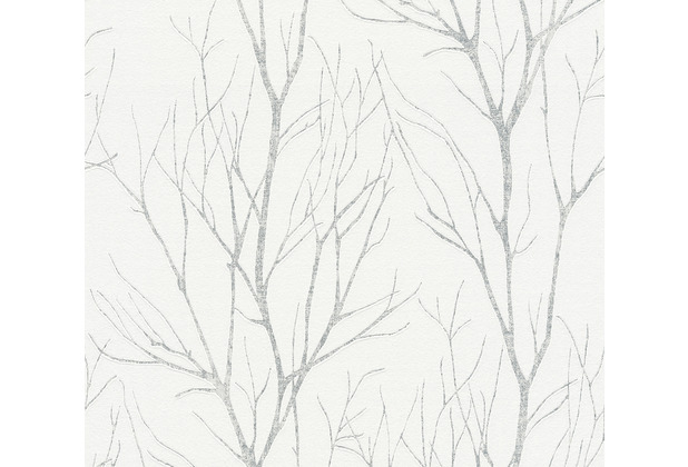 AS Création Vliestapete Blooming Tapete Ast Optik grau beige 372602 10,05 m x 0,53 m