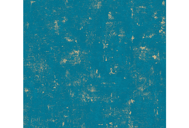 AS Création Vliestapete Blooming Tapete in Vintage Optik blau grün metallic 230768 10,05 m x 0,53 m