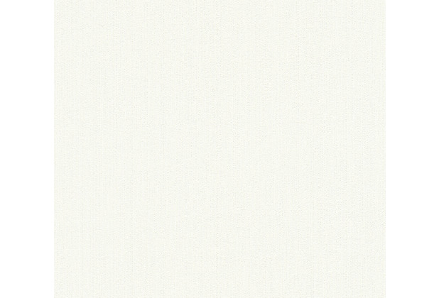 AS Création Vliestapete Blooming Tapete Uni weiß 288578 10,05 m x 0,53 m