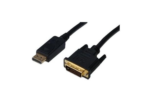 Assmann Electronic Adapterkabel DisplayPort DVI-D 24+1 M/M digital Full HD Dual Link 3m AWG32
