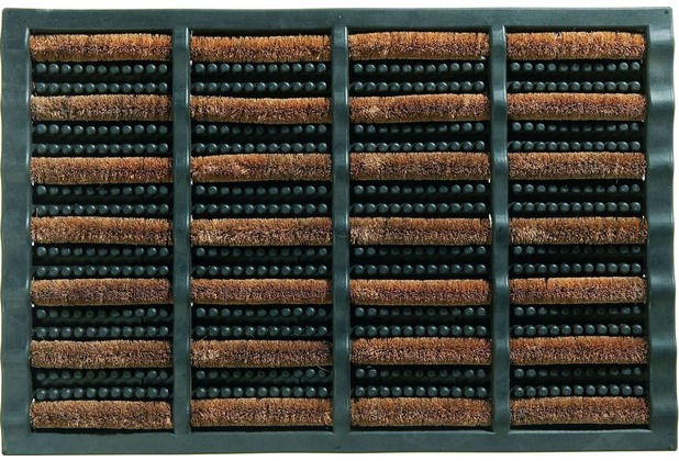 Astra Fußmatte Rimini schwarz/natur 40 x 60 cm