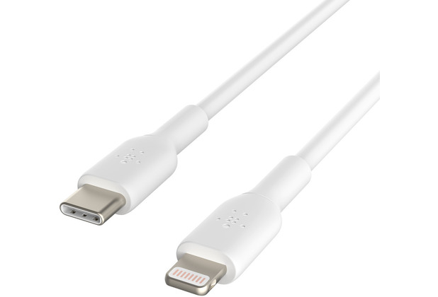 Belkin BOOST CHARGE Lightning auf USB-C Kabel, 2m, wei