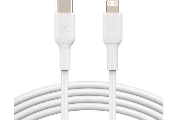 Belkin Lightning/USB-C Kabel PVC, mfi zertifiziert, 1m, wei