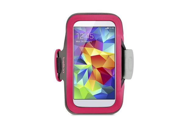 Belkin Slim-Fit Sportarmband für Galaxy S4/ S5, pink
