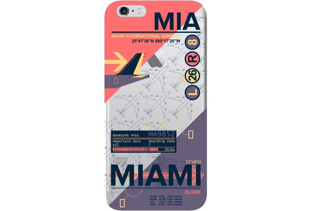 Benjamins AirPort MIA Miami - Silikon Cover - Apple iPhone 6, 6S