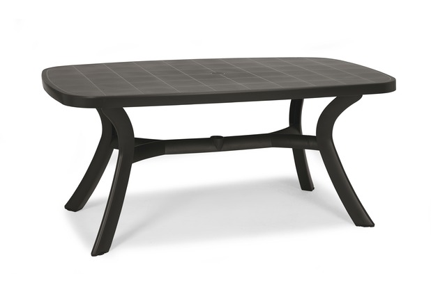 Best Tisch Kansas oval 192x105cm anthrazit Gartentisch