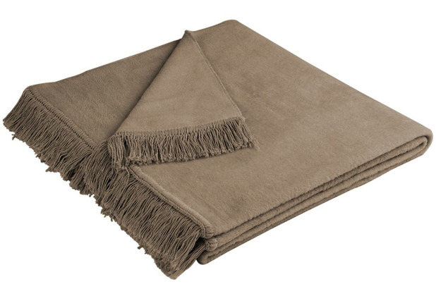 Biederlack Cover Cotton haselnuss 50 x 200 cm