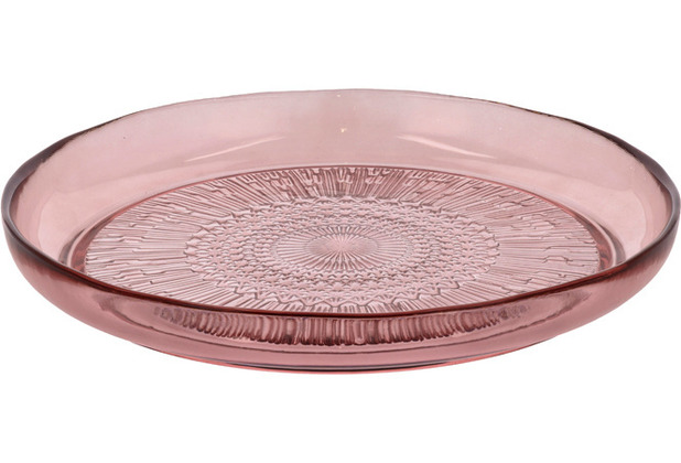 BITZ Glasteller Kusintha 25 cm Pink