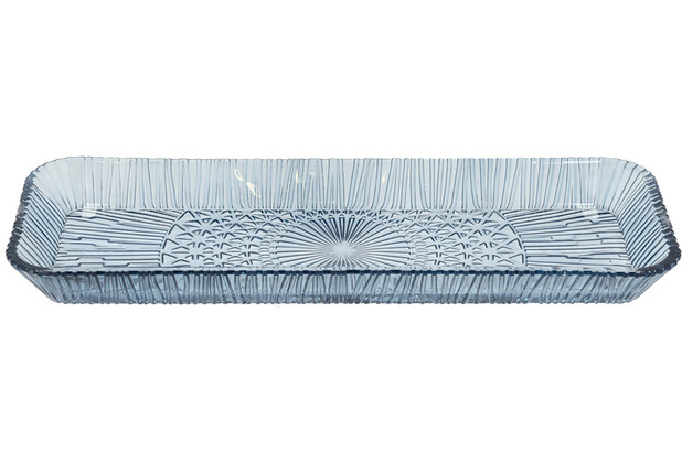 BITZ Servierplatte rechteckig Kusintha 38 x 14 cm Blau