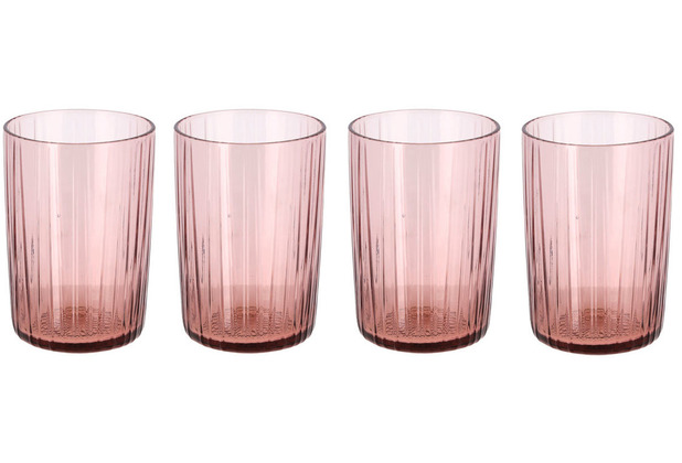 BITZ Wasserglas Kusintha 28 cl 4 Stck Rosa