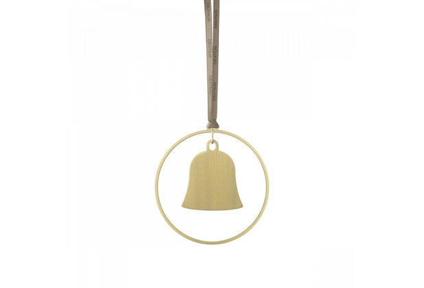 blomus 4er Set Weihnachtsschmuck -KITAI- Farbe Gold Form Glocken