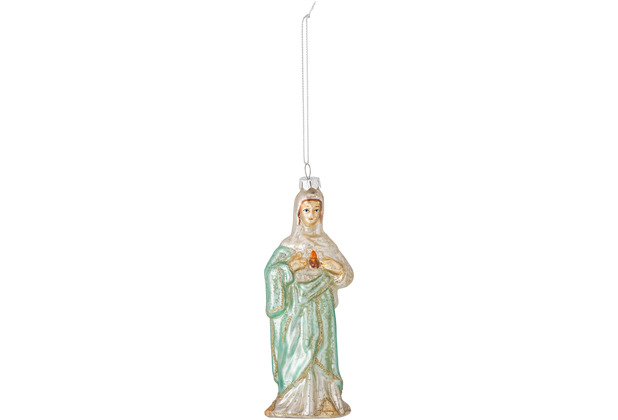 Bloomingville Madonna Ornament, Grn, Glas H15xW5,5 cm