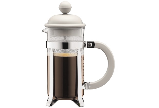 Bodum CAFFETTIERA Kaffeebereiter, 3 Tassen, 0.35 l cremefarben