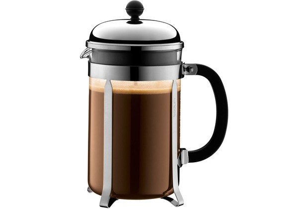 Bodum CHAMBORD Kaffeebereiter 1,5 l 12 Tassen glänzend